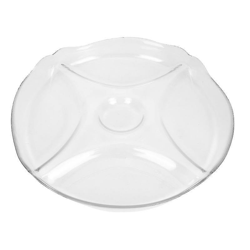 30X30cm Transparent Color Serving Platters Creative Household Food Storage Plate Dessert Tray Glass