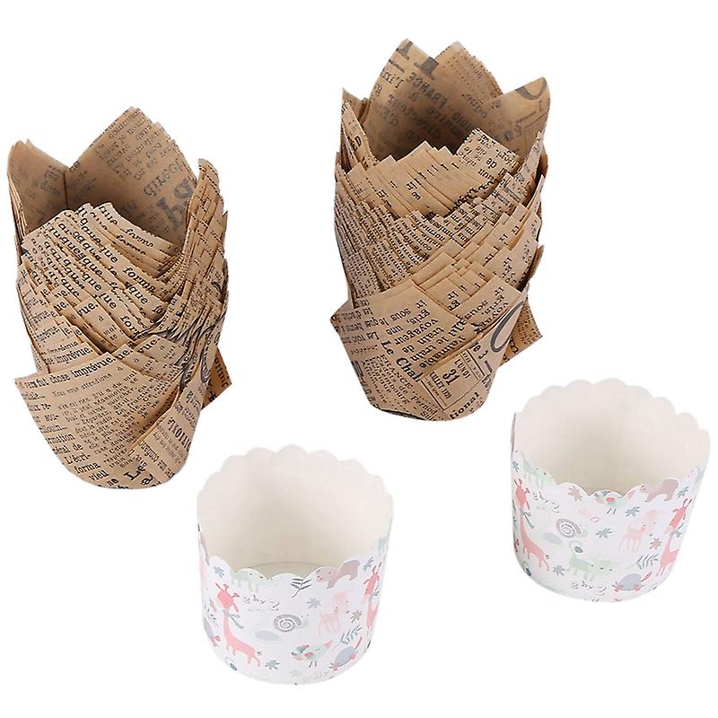 150 τεμάχια θήκες για cupcakes, θήκες για muffins, χάρτινες θήκες για cupcakes γάμου, διπλές