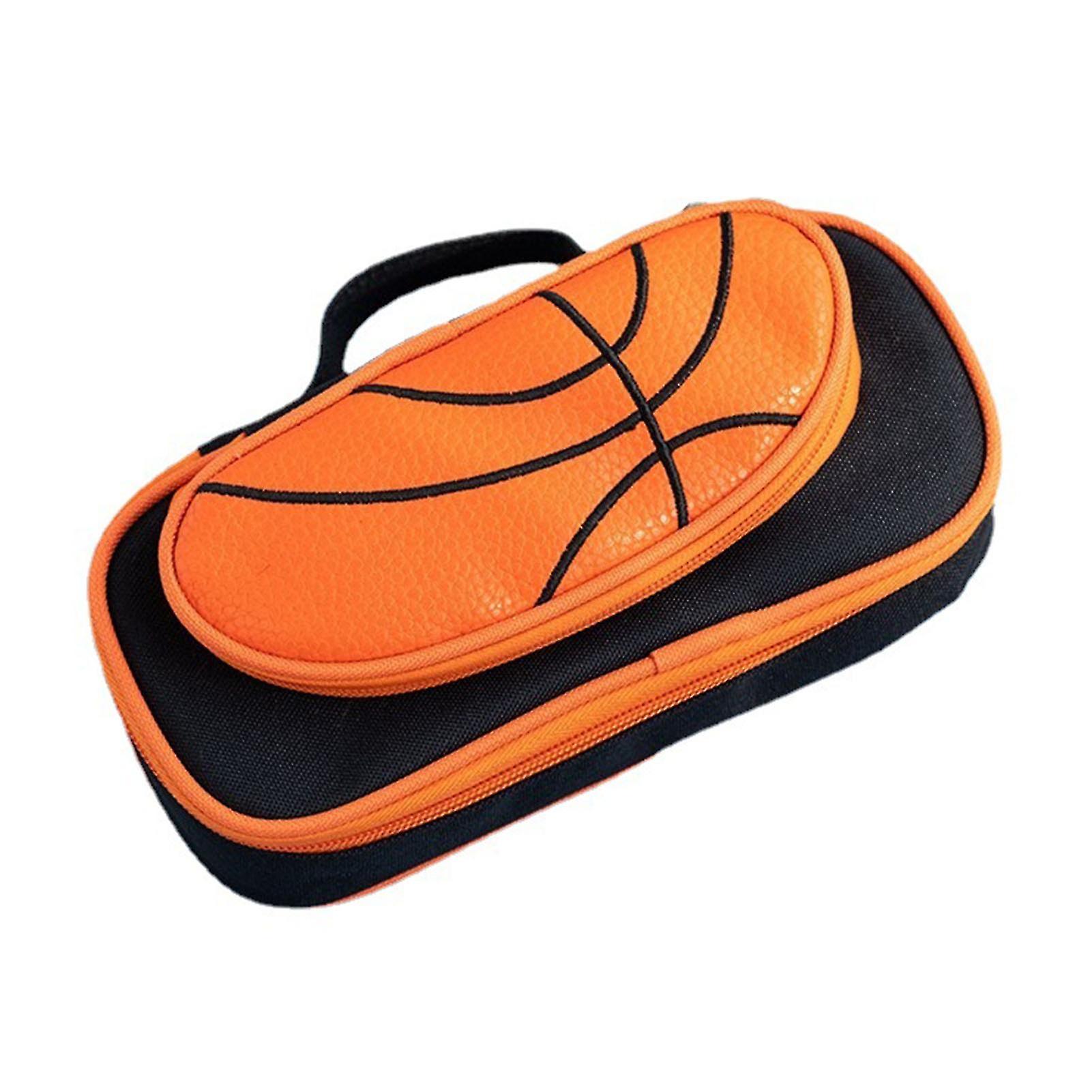 Double Layer Pencil Case Portable Large Capacity Stationery Storage Bag-r