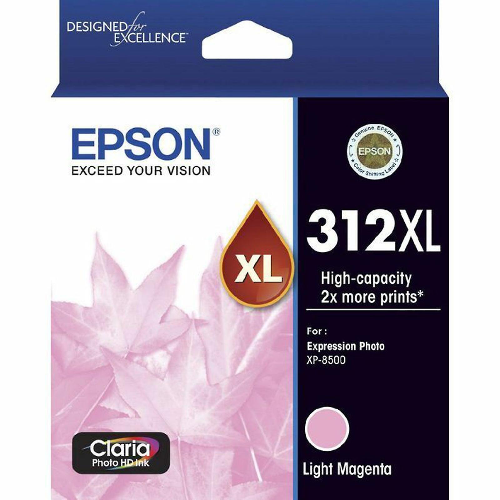 Genuine Epson 312xl Light Magenta Ink Cartridge Toner Xp-8500 Xp-15000 T183692
