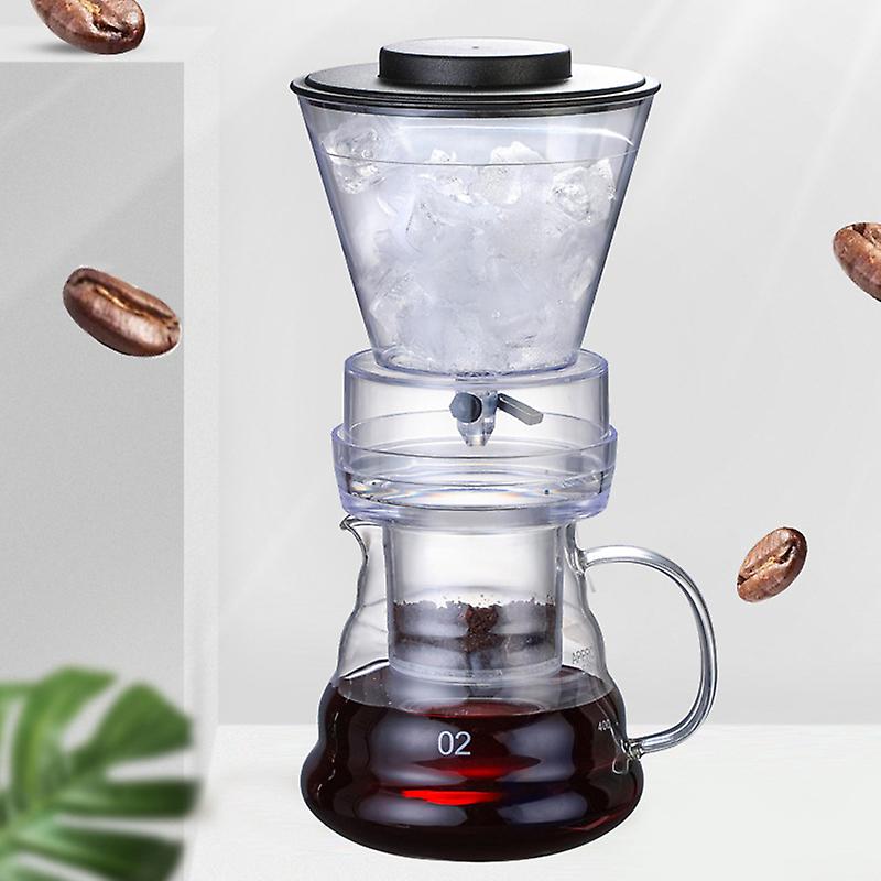 Ice Drip Coffee Pot Glass Coffee Maker Regulatable Dripper Filter Cold Brew Pots Ice Brewer Percolators Espresso Coffee