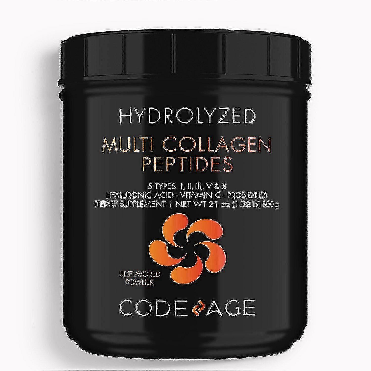 Codeage Multi Collagen Peptides + Proszek, Bez smaku, 21.6 uncji
