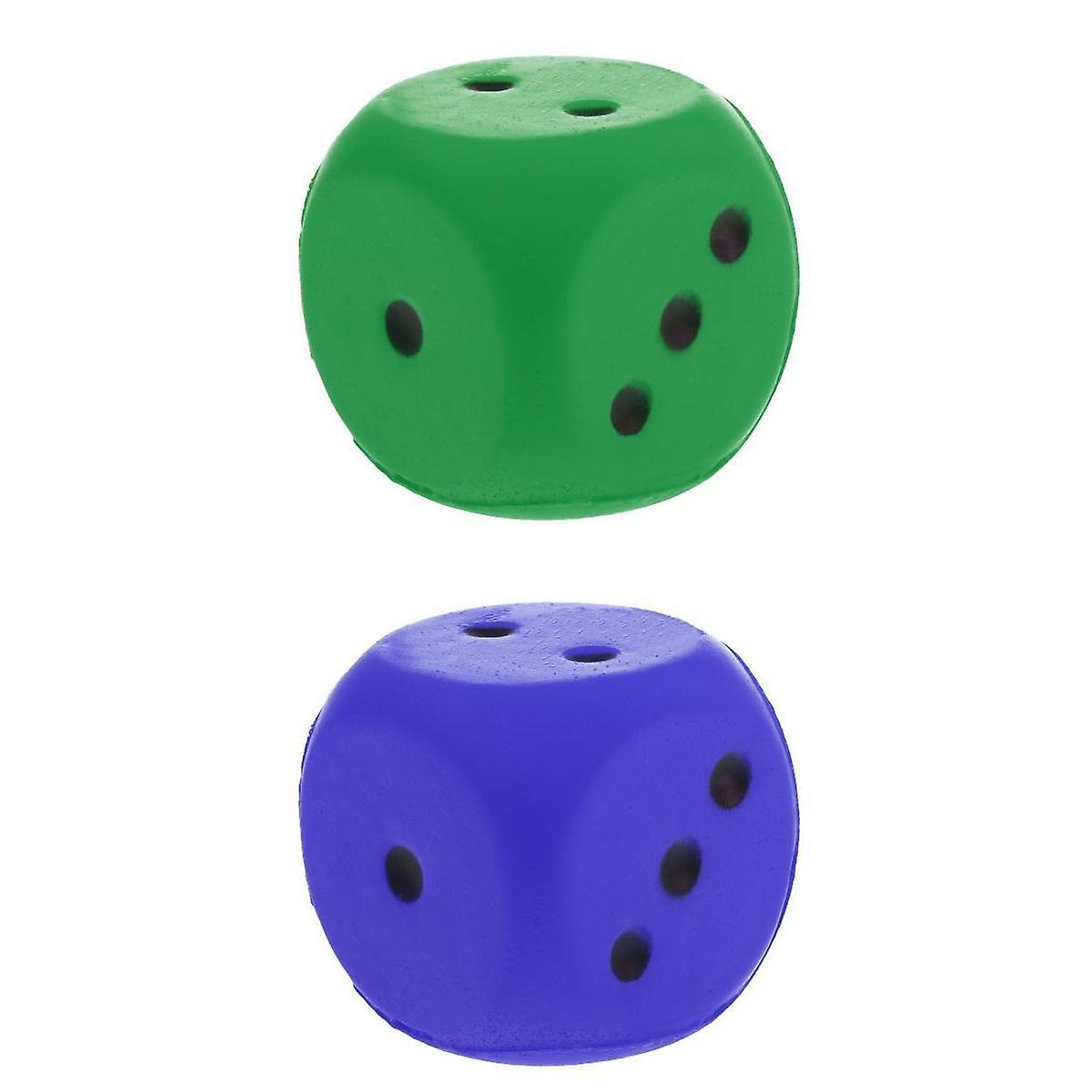 2pcs Sponge Dice Foam Dot Dice Playing Dice for Teaching Education Kids Toys