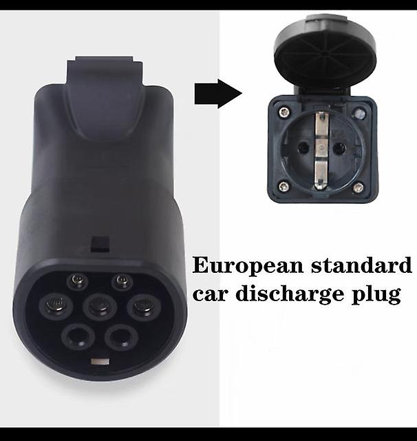 16a Iec 62196 Type 2 Female Socket To Schuko Socket Evse Adapter For Power Supply