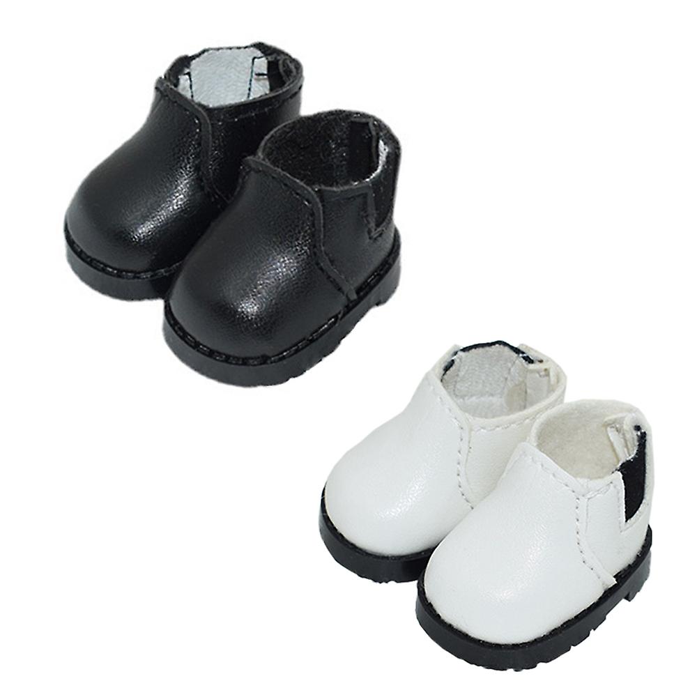 10 ס"מ בובת קטיפה מגפיים גבוהים נעלי עור אורך 3.8cm אביזרי בובה