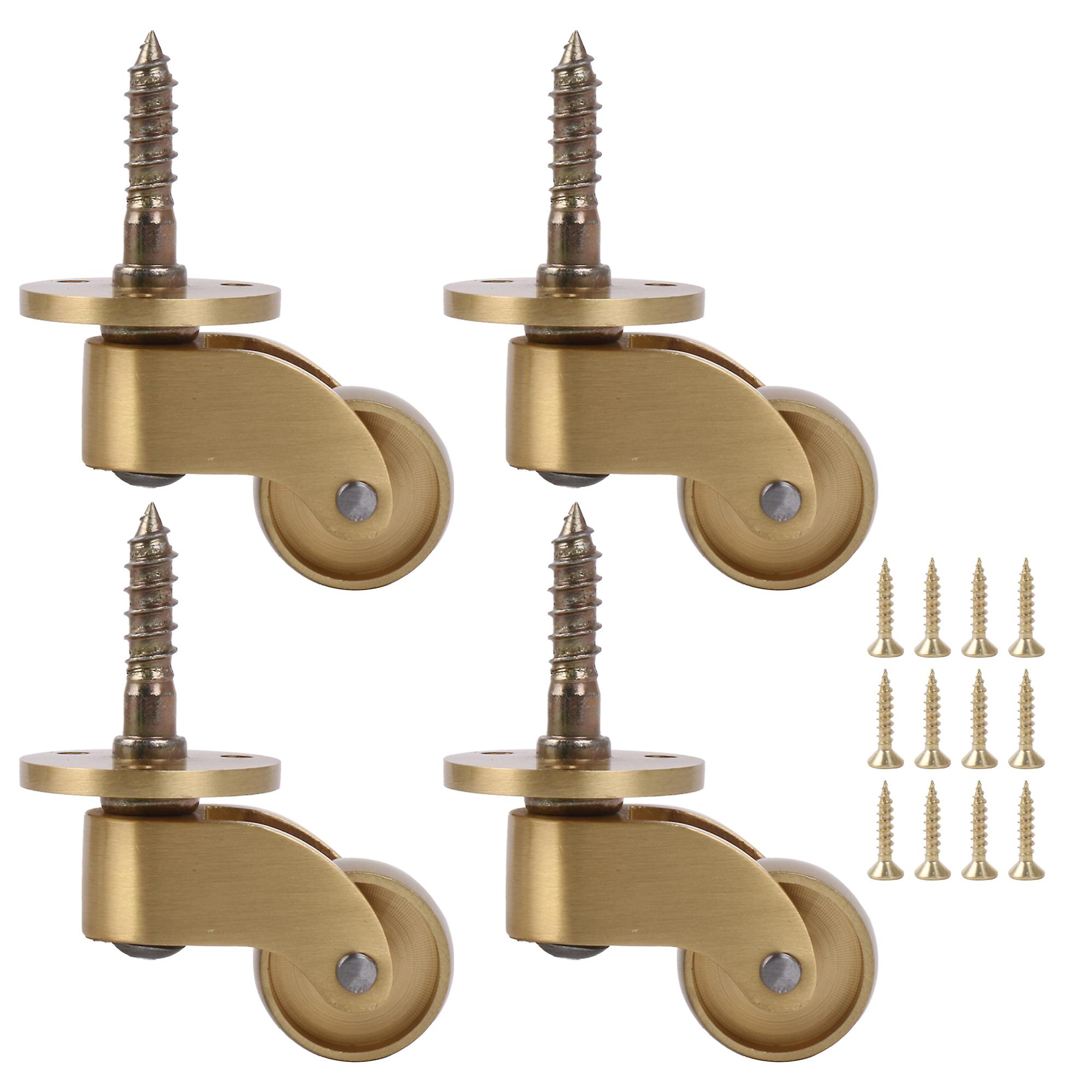 4Pcs Threaded Stems Casters Wheels 360 Degree for Chairs Table 2.24Inch