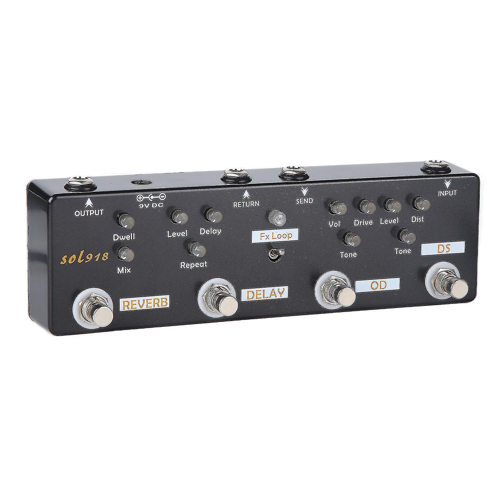 دواسة تأثير الغيتار 5 وضع تردد تأخير Fx LOOP تشويه أوفردرايف اكسسوارات ضبط الغيتار