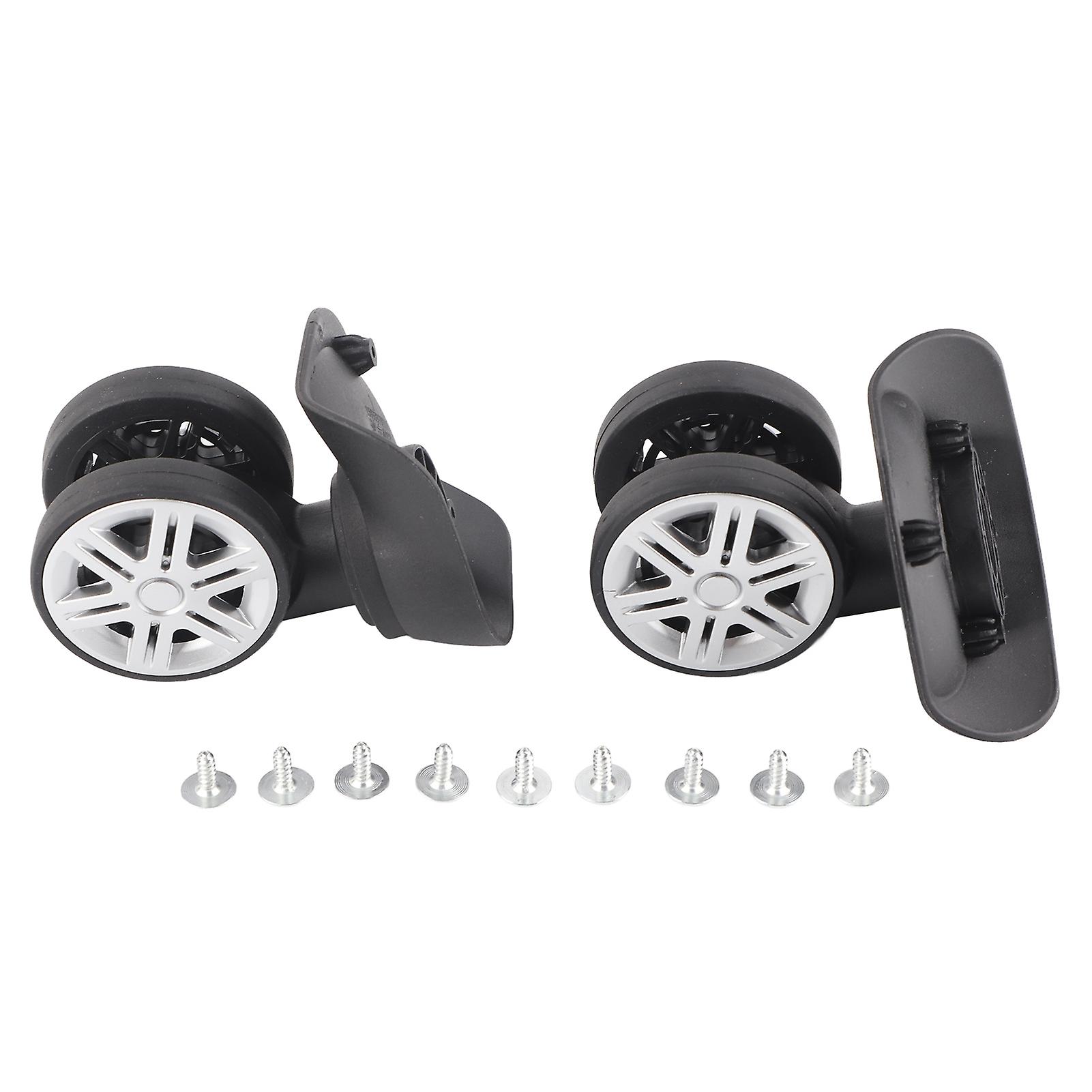 1Pair Outdoor Mute Double Row Large Wheel Draw‑bar Box Code Case Suitcase Accessory