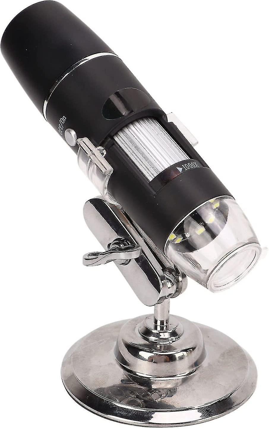 Digital Microscope Magnification Electron Microscope Hd Real Time Handheld Microscope (black) (1pcs)