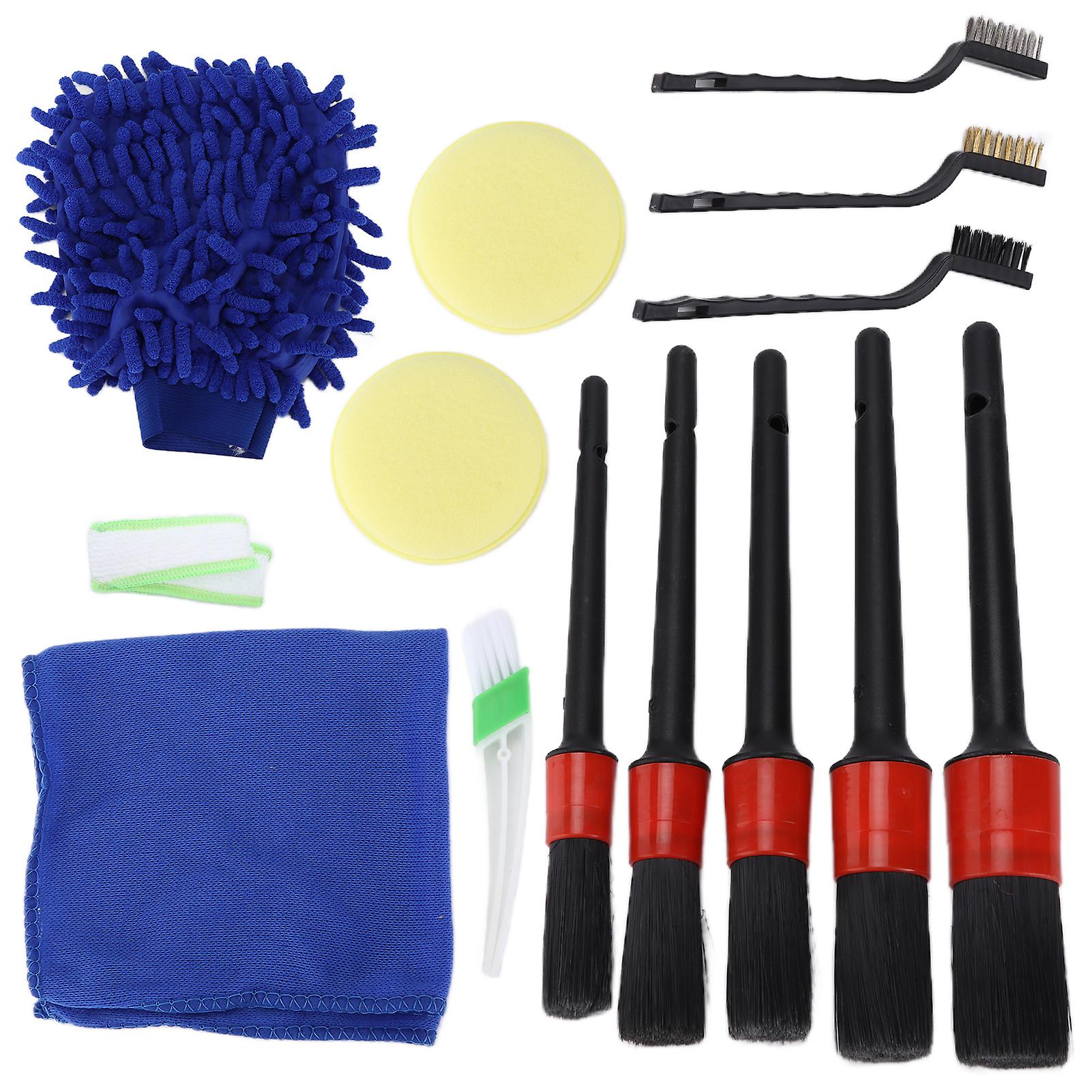 Detailing Brush,14pcs/set Detailing Brushes Kit Car Cleaning Tool Car Wheel Cleaner Exceptional Craftsmanship