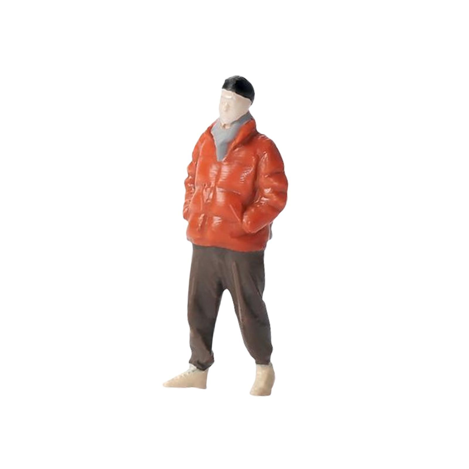 Resin 1:64 Boy Figure S Scale DIY Projects Train Railway Layout Decor