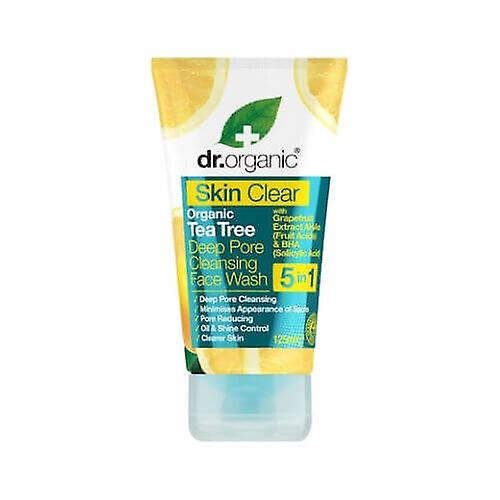 Dr.Organic Skin Clear Organic Tea Tree Deep Pore Cleansing Face Wash 125ml
