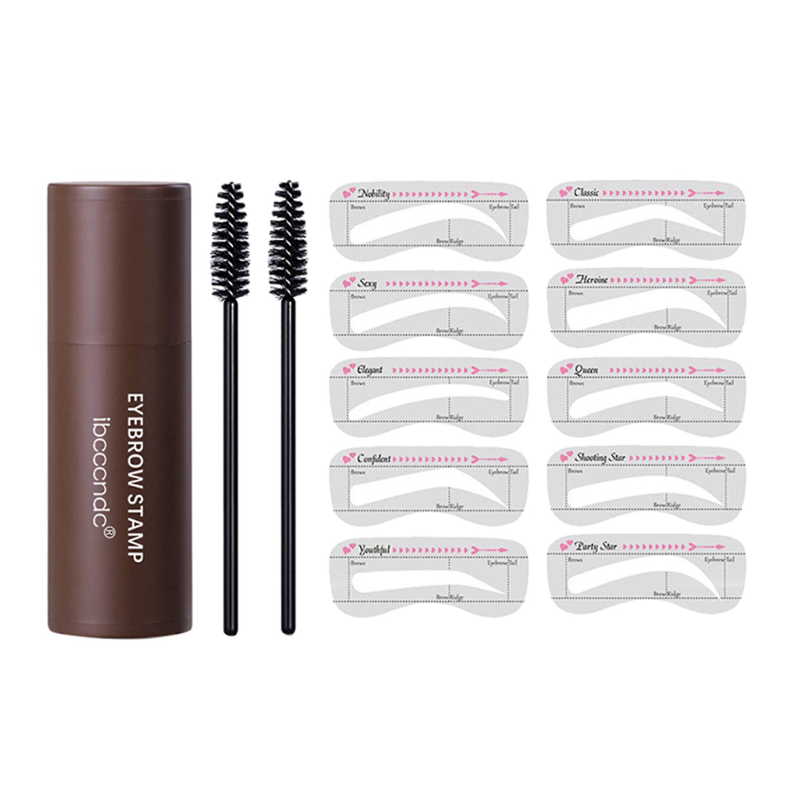Sourcil Tampon Modelage Kit Waterproof Makeup Definer One Step brun naturel