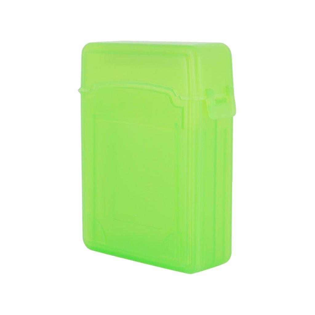 Double 2.5" Hard Drive HDD SSD Enclosure External Case Storage Box Green