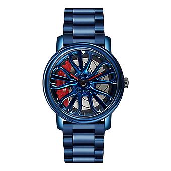 SANDA P1057 Montre squelette en acier à quartz pour hommes