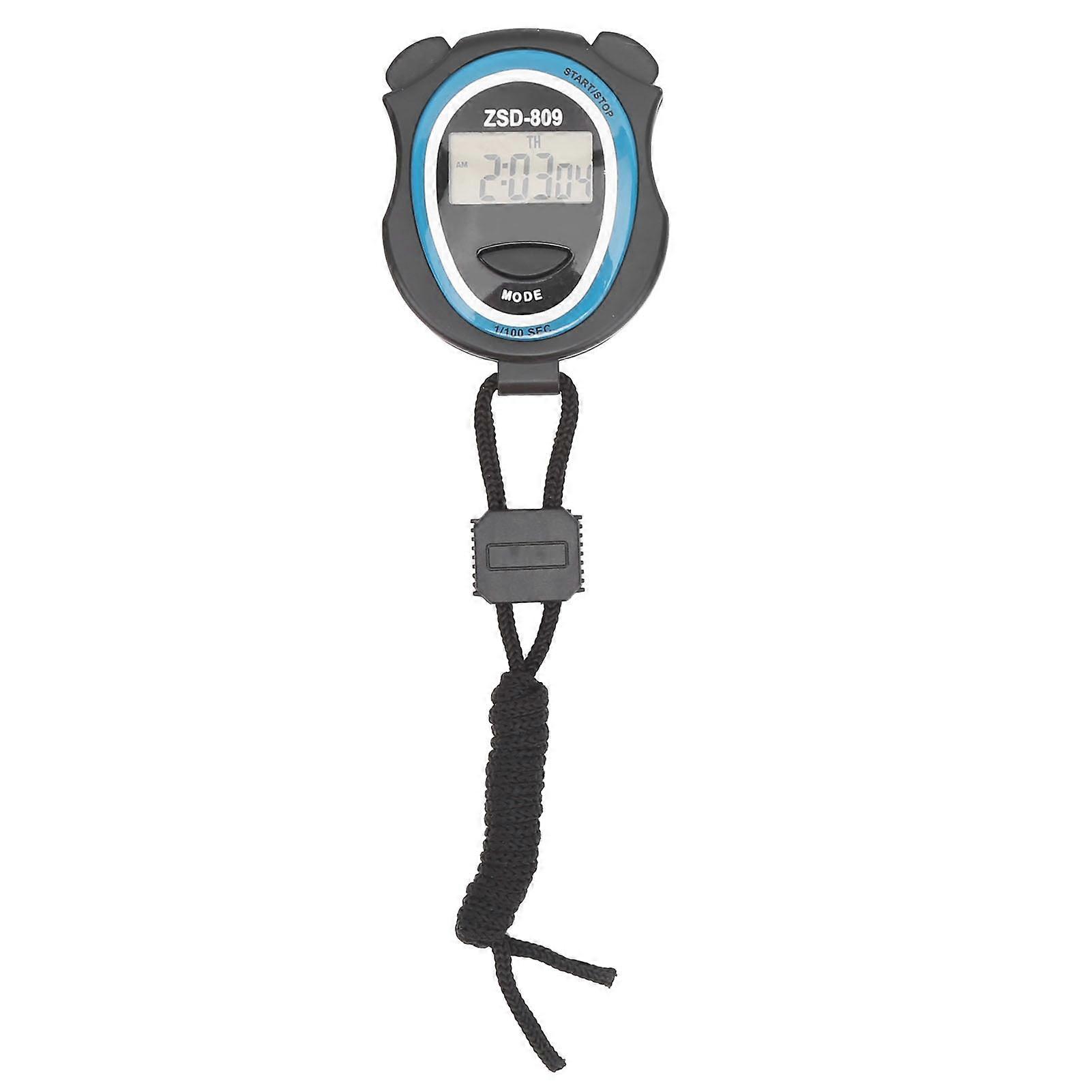 רב תכליתי 0.1s ספורט כרונוגרף אלקטרוני דיגיטלי שעון עצר טיימר להוראת ריצה