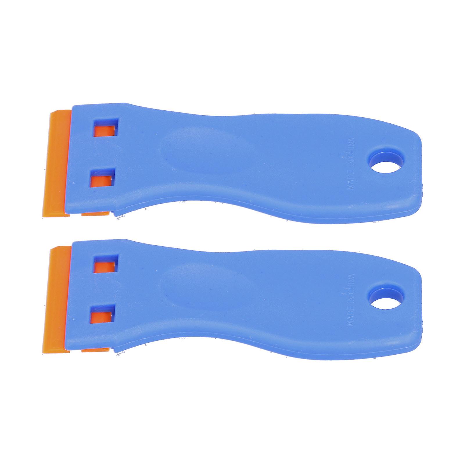 2 Pcs Plastic Blade Scraper Multifunctional Auto Window Decal Cleaner