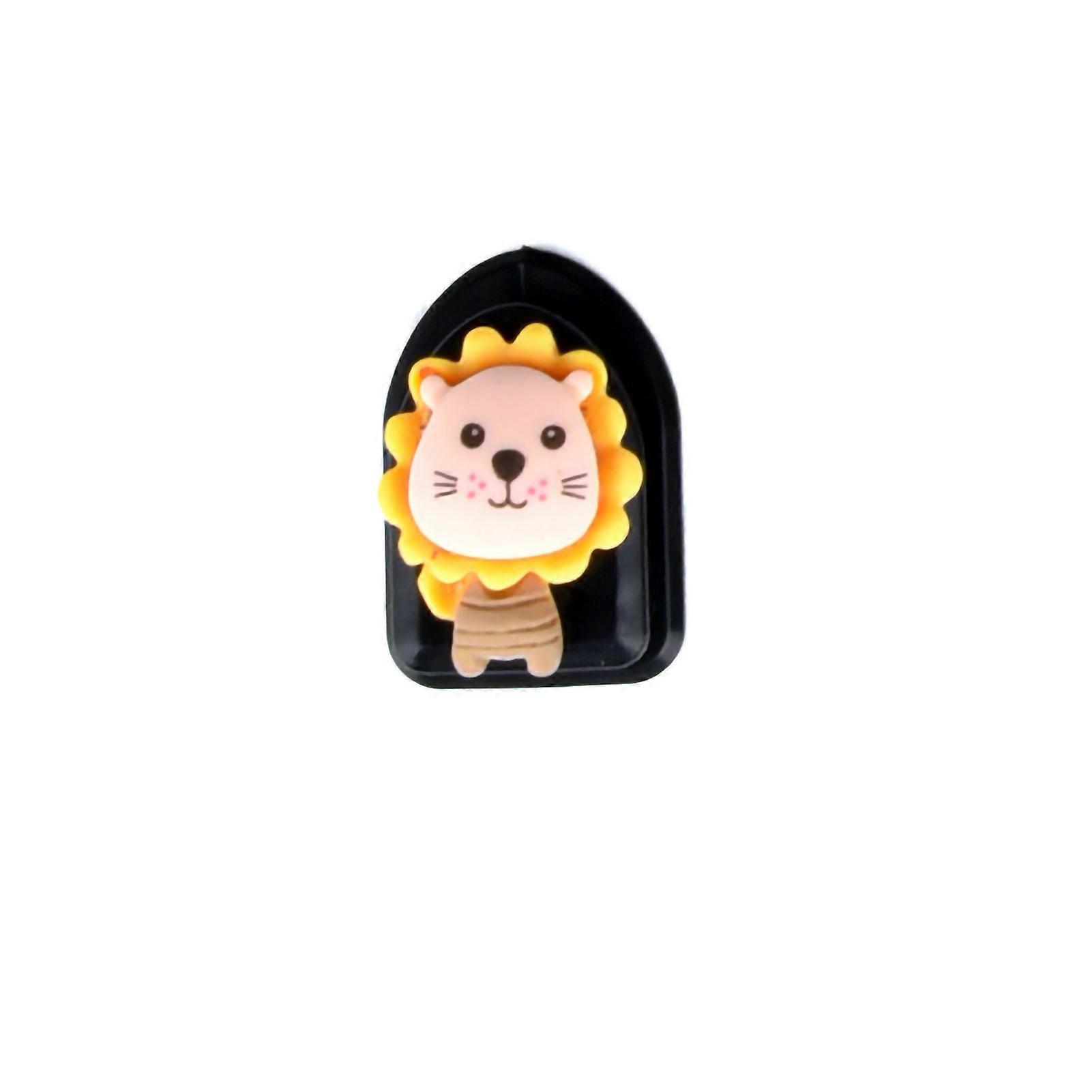 Car hooks for back rest, self-adhesive, multifunctional, yellow lion design