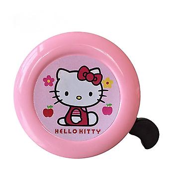 SUJI Aluminium cykelklokke, høj og klar lyd af cykel - pink Hello Kitty (send frølys + værktøj) (to)