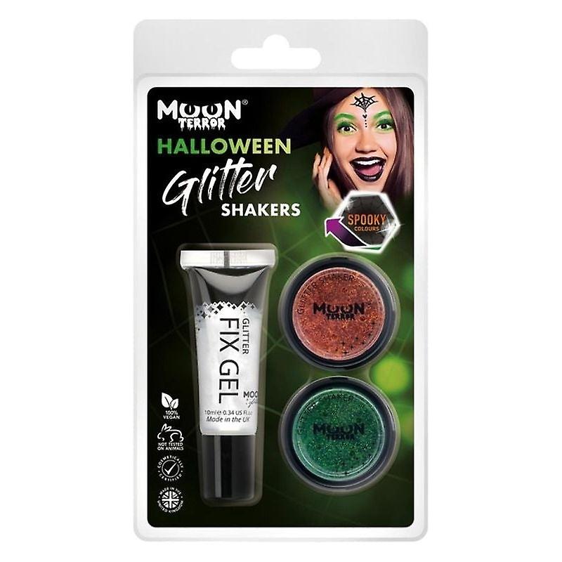 Moon Terror Halloween Glitter Shakers T08692