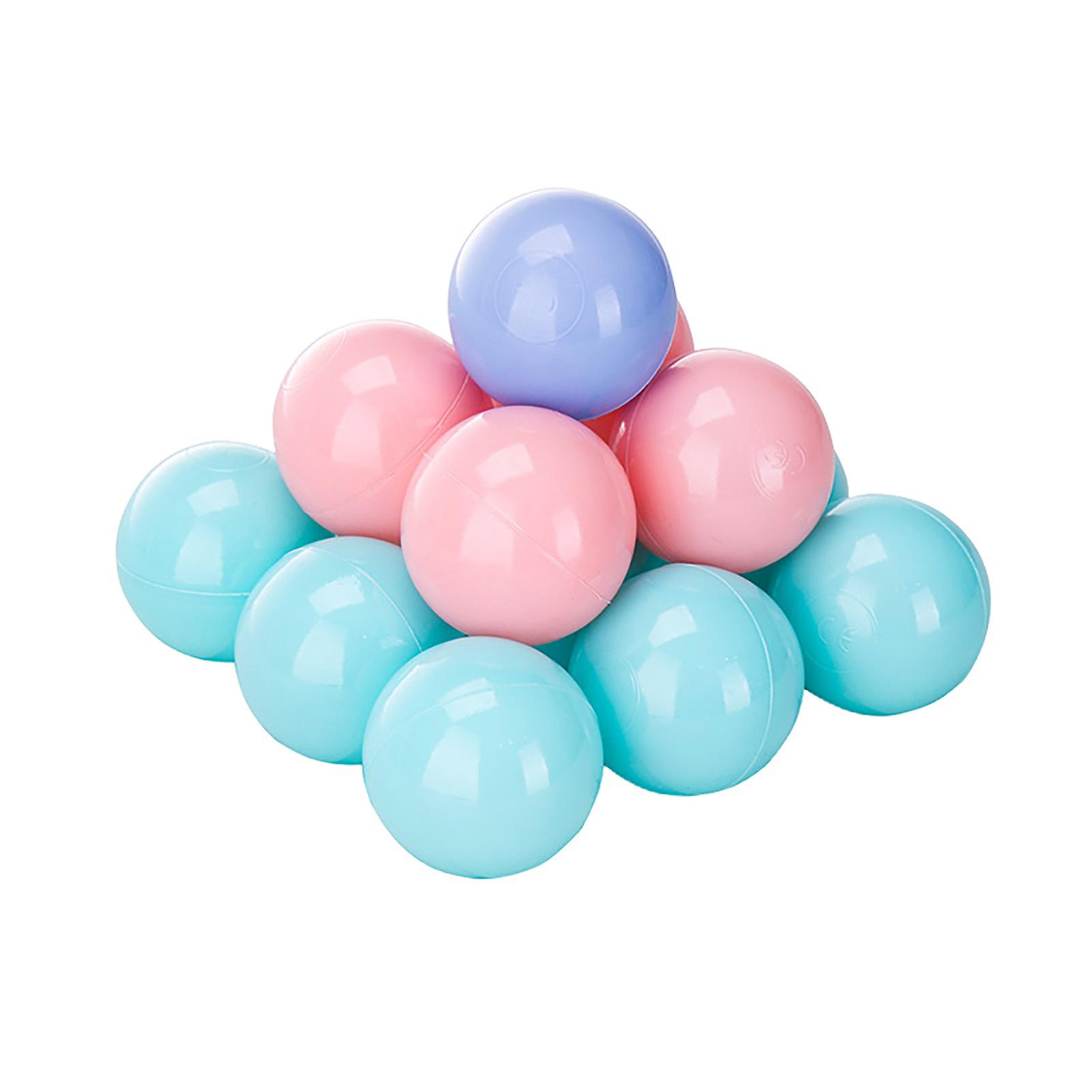 100pcs Reusable Plastic Ocean Balls Baby Swimming Pool Soft Plastic Ocean Ball Pool Beach Toys for Boys and Girls