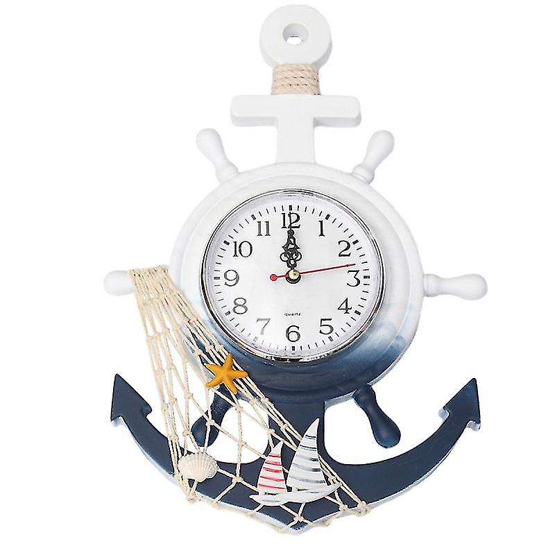 1pcs Boat Anchor Hanging Clock