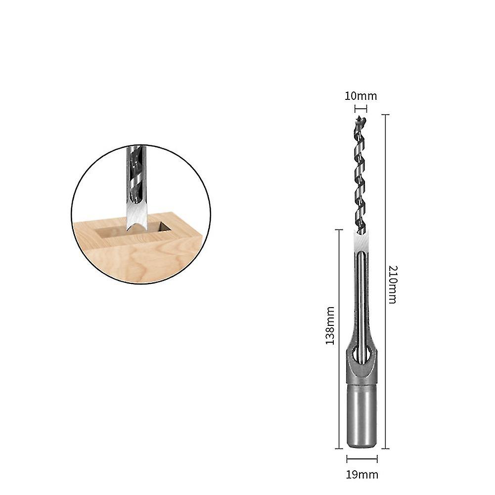 1 Pc Square Auger Drill Bit Hole Saw Tenon Mortising Chisel Drill Hss 19mm Round Shank Drilling Tool