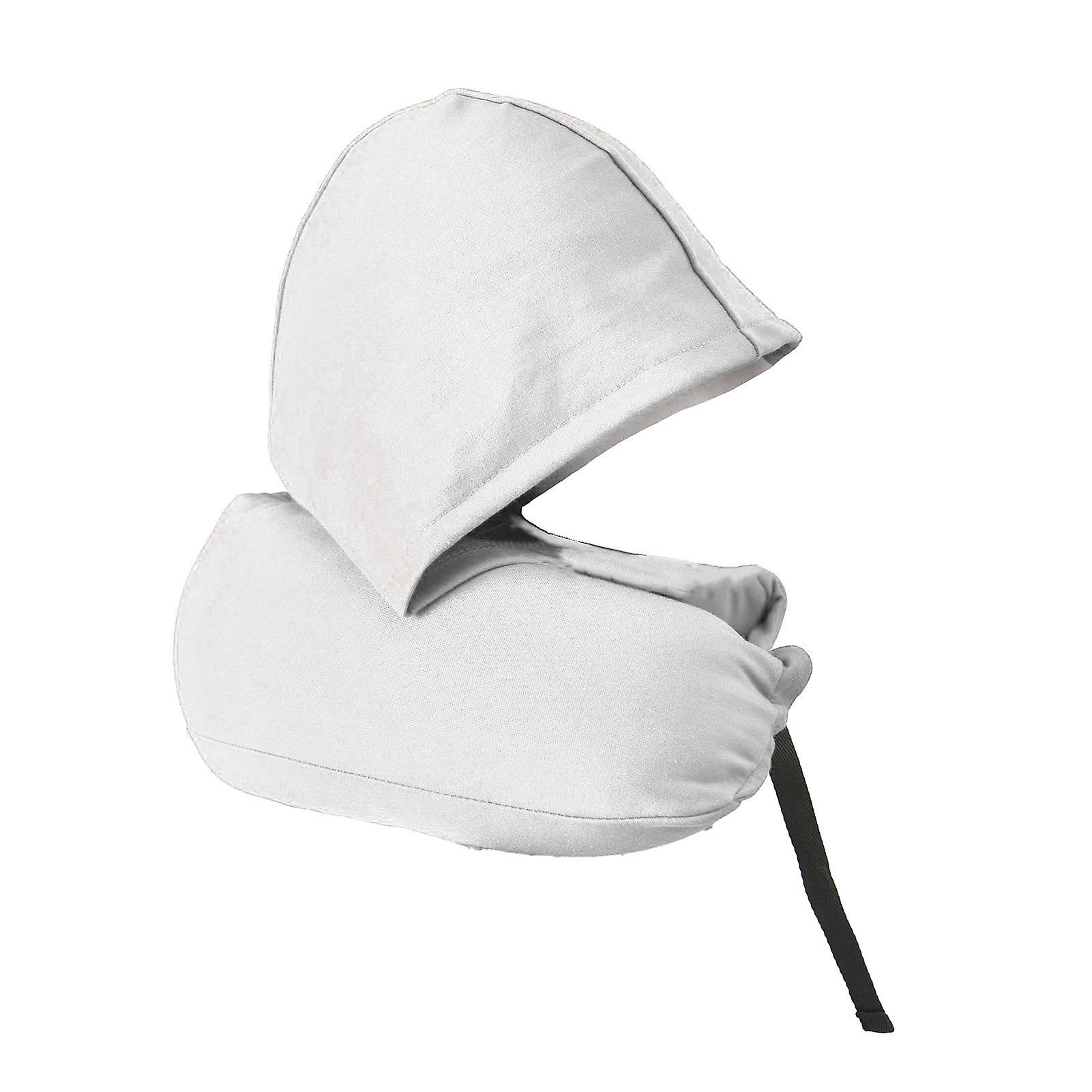 Verdant Touch Travel Neck Pillow Hoodie Travel Pillow Hooded Neck Pillow, Adjustable Ergonomic U Type Travel Neck Pillow for Airplane Flight, Light