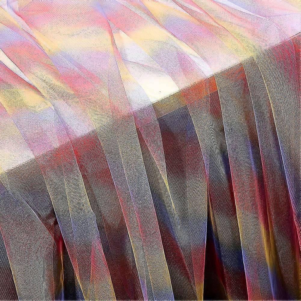 Rainbow Tulle Rolls Red Tulle Mesh Fabric Polyester Dreamy Net Fabric Sewing Craft Tulle