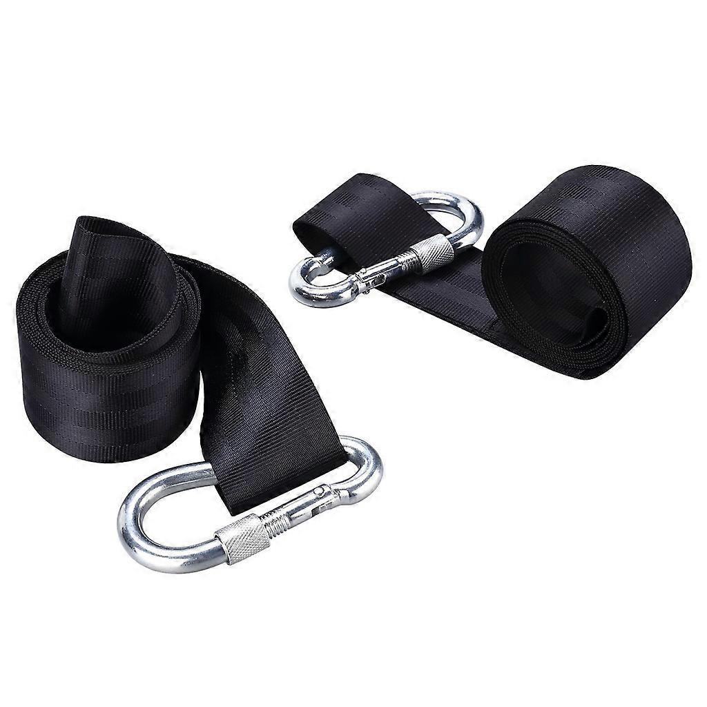 2x 25cm Solid Nylon Hammock Tree Hanging Straps Swing Straps Belt Outdoor
