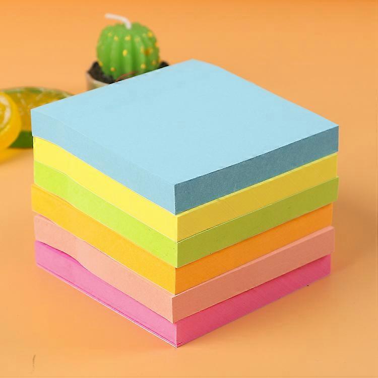 Notes Sticky Notes in 6 bright colors, 76 X 76 mm 100 sheets/Pad(Yellow)