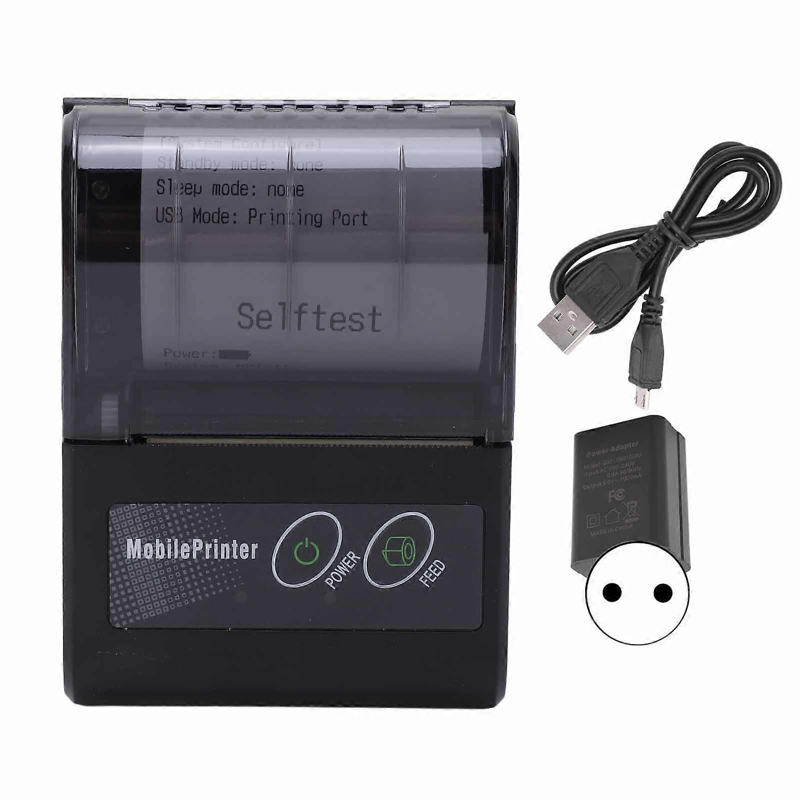 Wireless Bluetooth Thermal Receipt Printer Mini Portable For Ios For Android For Supermarkets Restaurantseu Plug