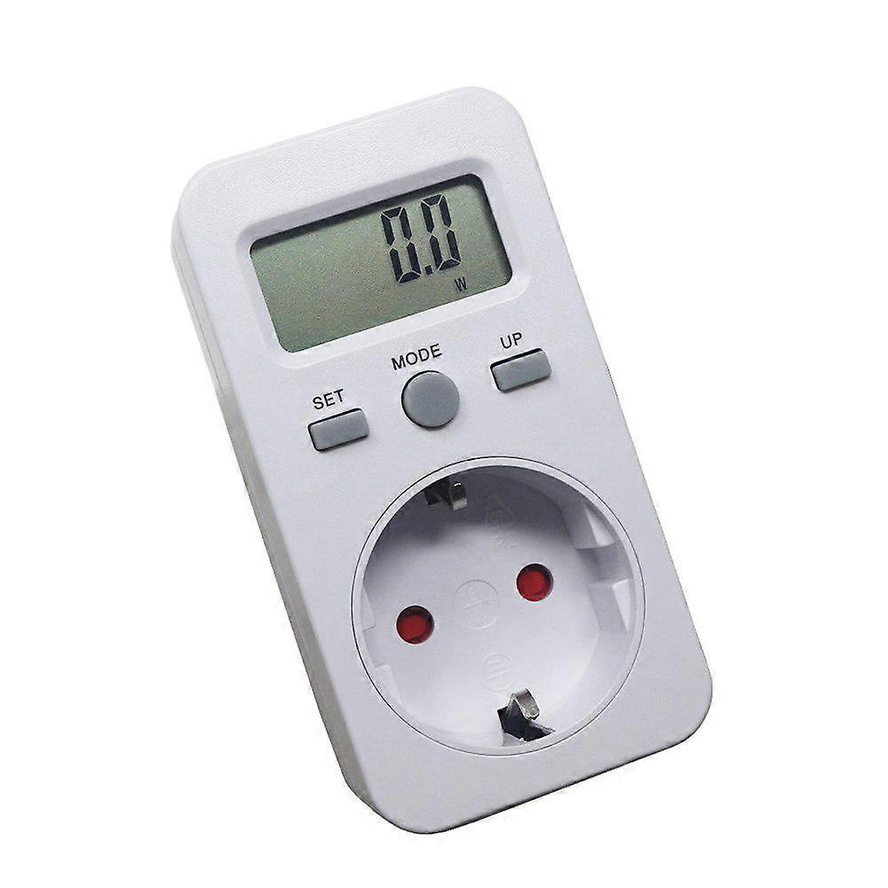 Eu Plug Plug-in Energy Meter Ac 230v 16a 3680w Digital Wattmeter Lcd Watt Meters Energy Detector