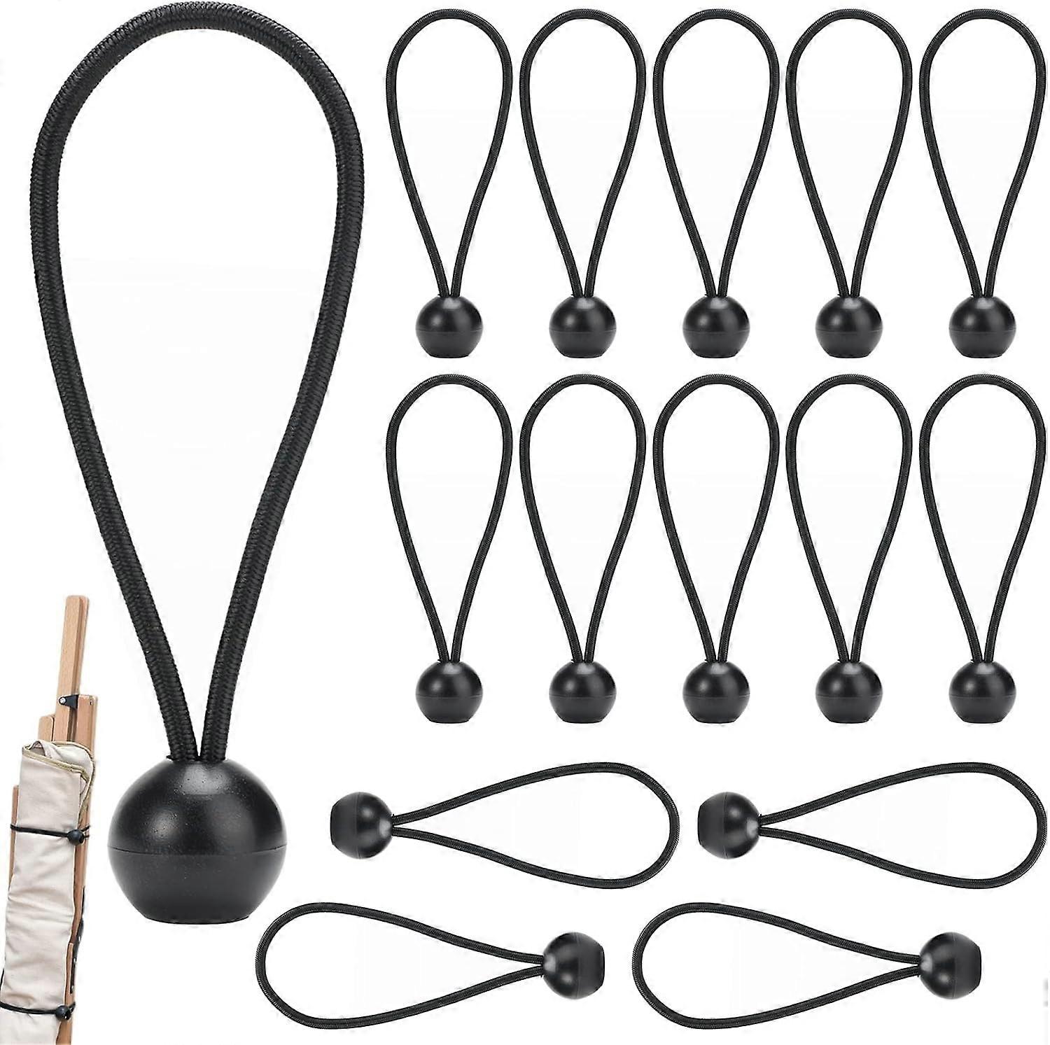 15 Pieces Elastic Tensioner for Swimming Pool Tarpaulins and Straps, Tensioners for Swimming Pool Tarpaulin, Elastic Tarpaulin Trailer, Elastic Rope f