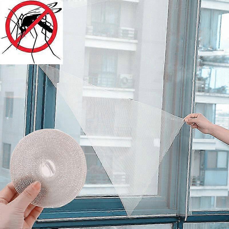 1pc bianco Home Window Screen Mesh Net Anti-insetto Fly Bug Mosquito Moth Door Netting-1.3 * 1.5m