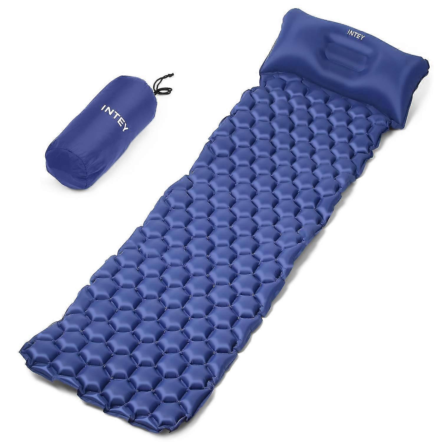 Camping Sleeping Pad Upgraded Inflatable Camping Mat With Pillow For