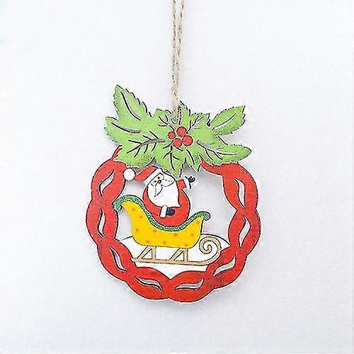 2 stk jul tremalt husdekorasjon