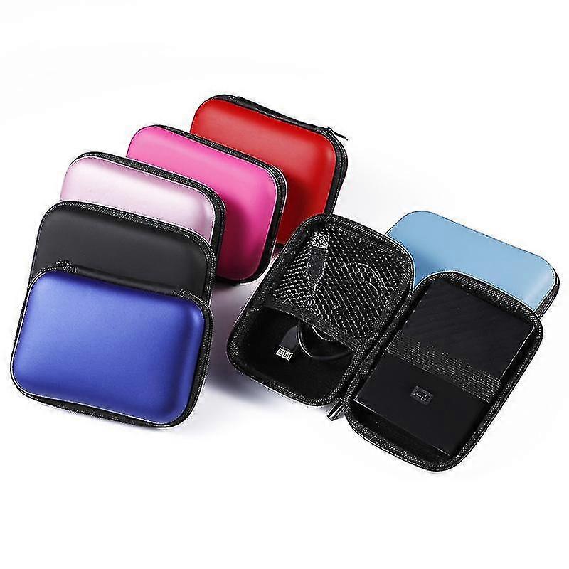 2x Headphone Data Cable Storage Case Charger Power Bank Storage Box Data Cable Bag