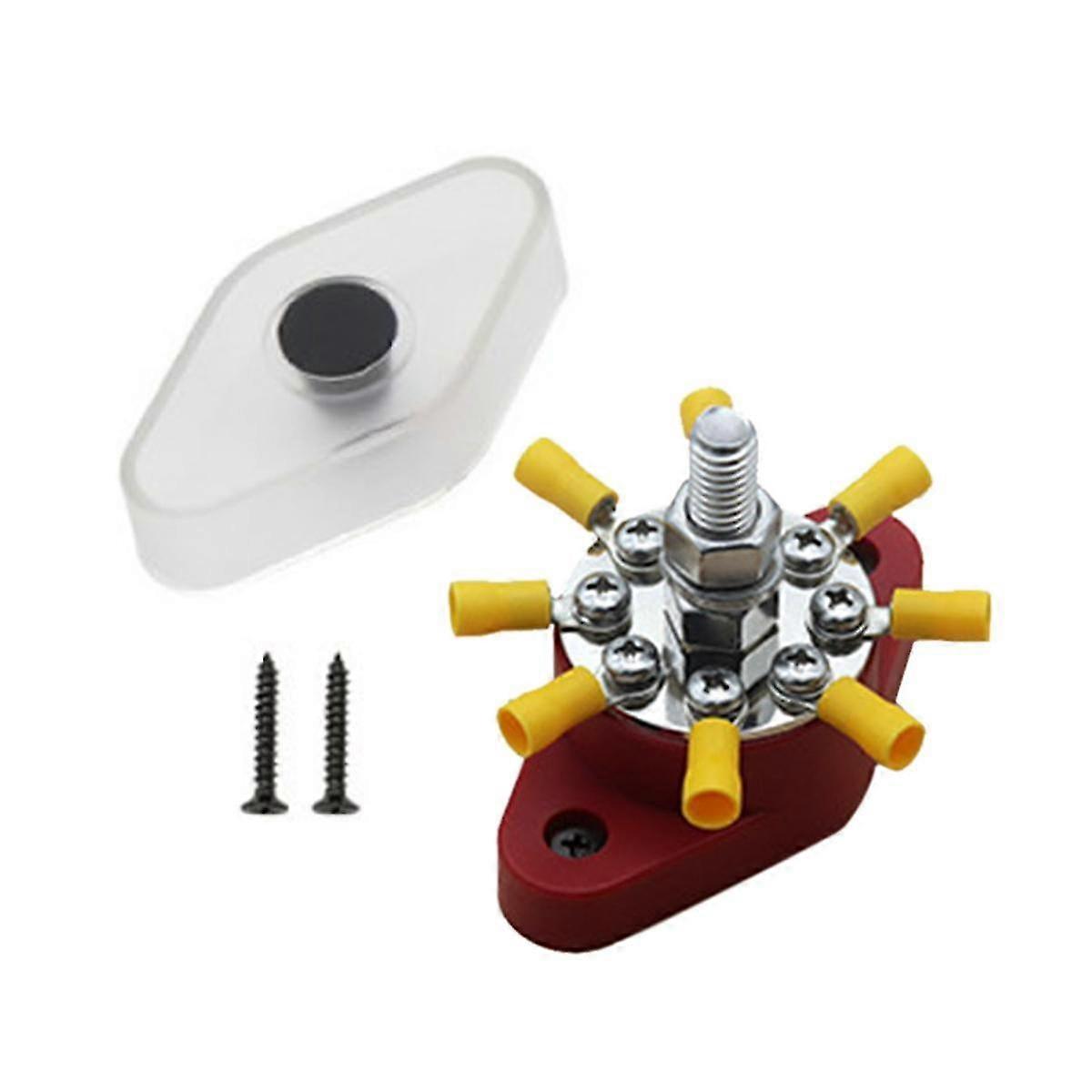 For Line Modification Accessories,red Bus Bar 180a High-current Terminal Post With Lid Stud