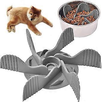 Langsom mater Hundeskål Sett inn hundeskål Langsom mater Silikon Sterk sugekoppmater Sett inn Sikker myk Solid Slow Feeder Bowl Sett inn hundeskåltilbehør