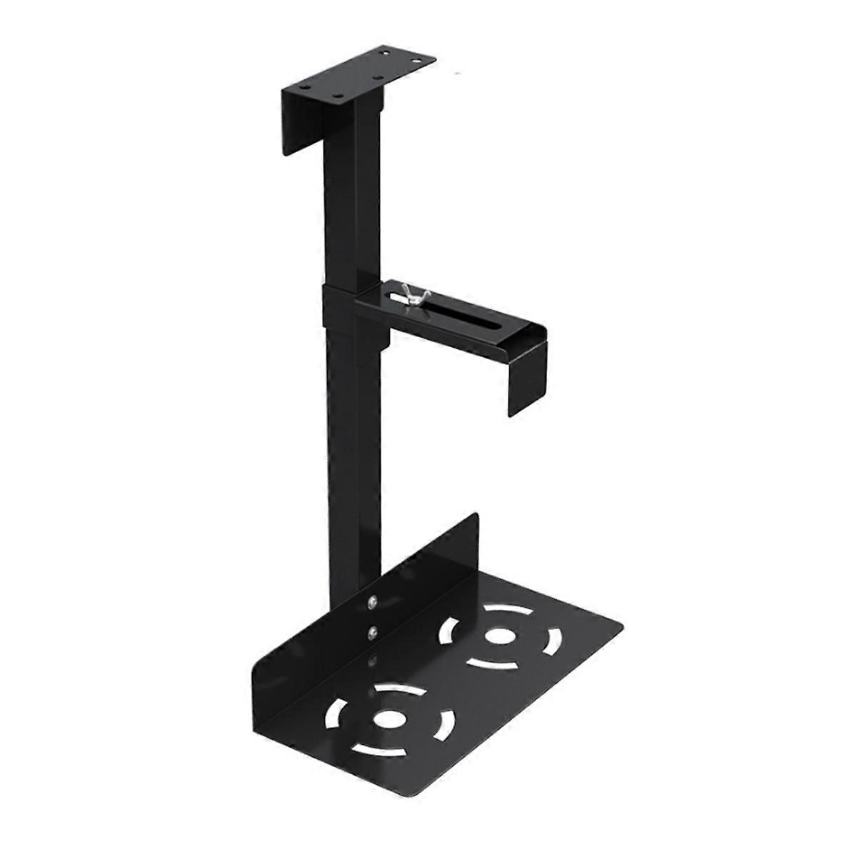 Universal Computer Chassis Bracket Hanging Host Bracket Adjustable Under-Table Shelf