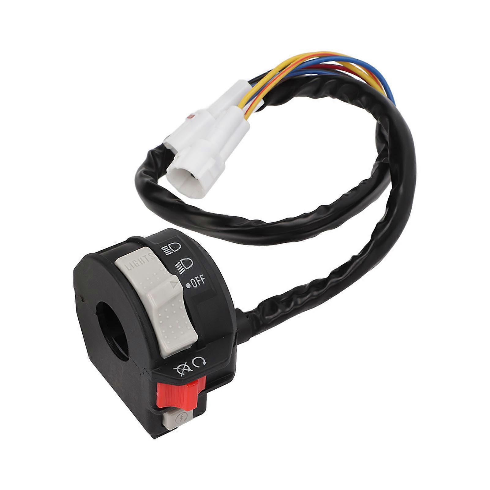 7 Wires Left Handlebar Engine Start Run Off Headlight Switch 1S3839731100 Replacement for Kodiak 450 700 YFM 20182020