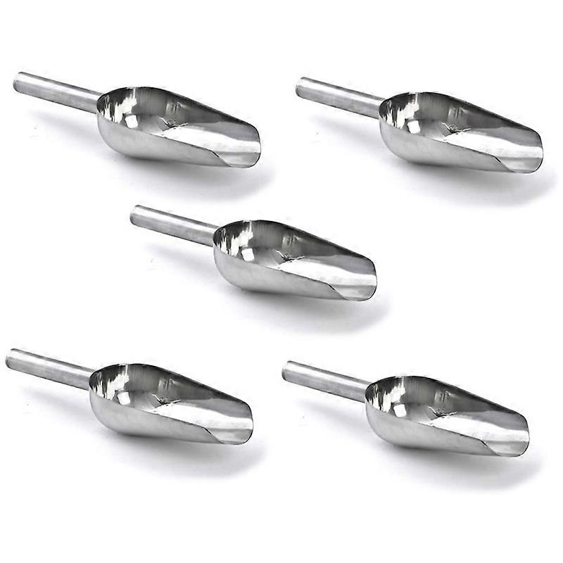 ICE Cream Scoop Flour Scoop Feed Scoop Tea Scoop Candy Bar Stainless Steel Scoops (8 Inch 5PCS)