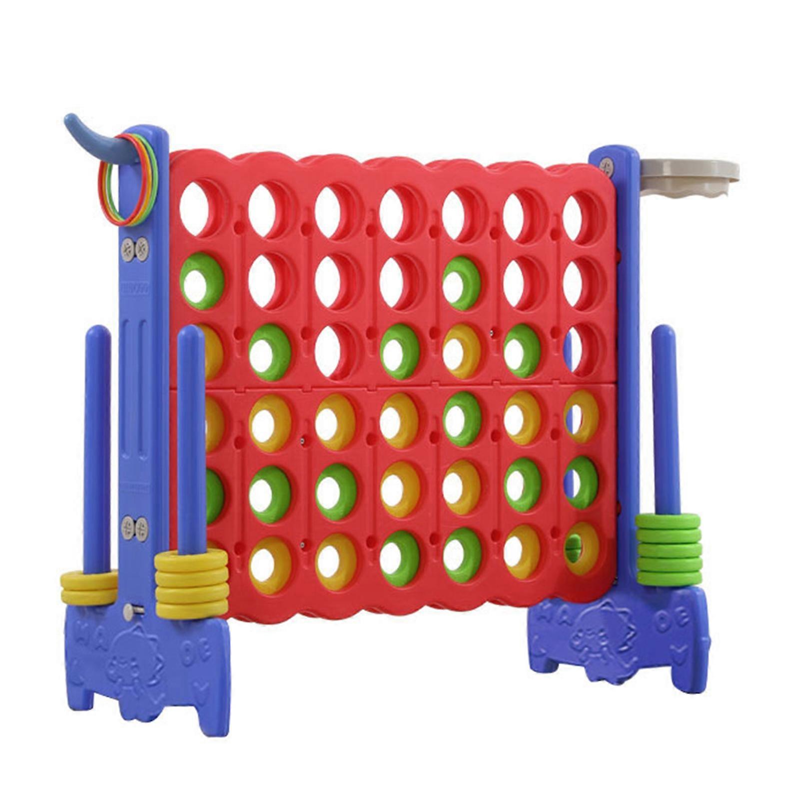 3 in 1 Early Education Game Chesses Toy with Basketballs Hoop Rings Toss Four In A Row Game for Boy Girl
