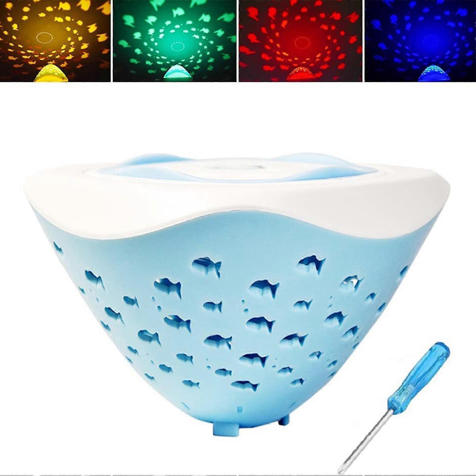 Projection Bath Lamp Baby Bath Toys with 6 Modes of Cyclic Change Design for Chil-Parents Interactive Toy