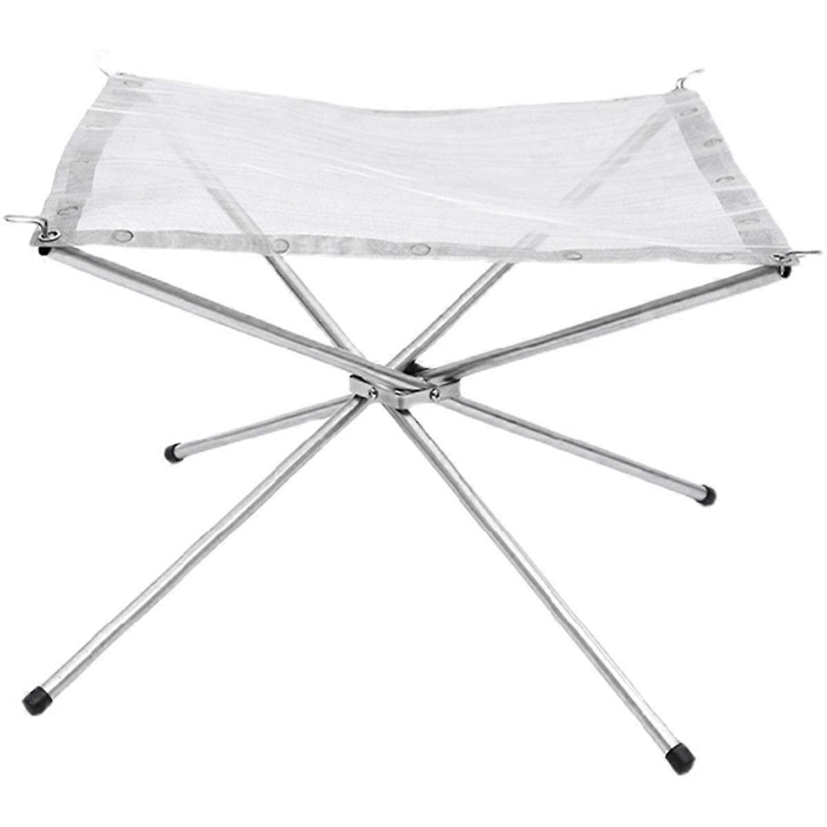 Portable Outdoor Fire Pit Upgraded Camping Fire Pit Foldable Mesh Fire Pits for Camping, Campfire w