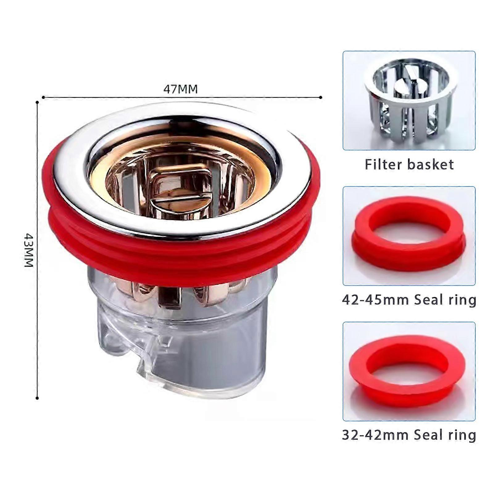 Floor Strainer Stopper Large Displacement Sink Siphon Water Drain Filter