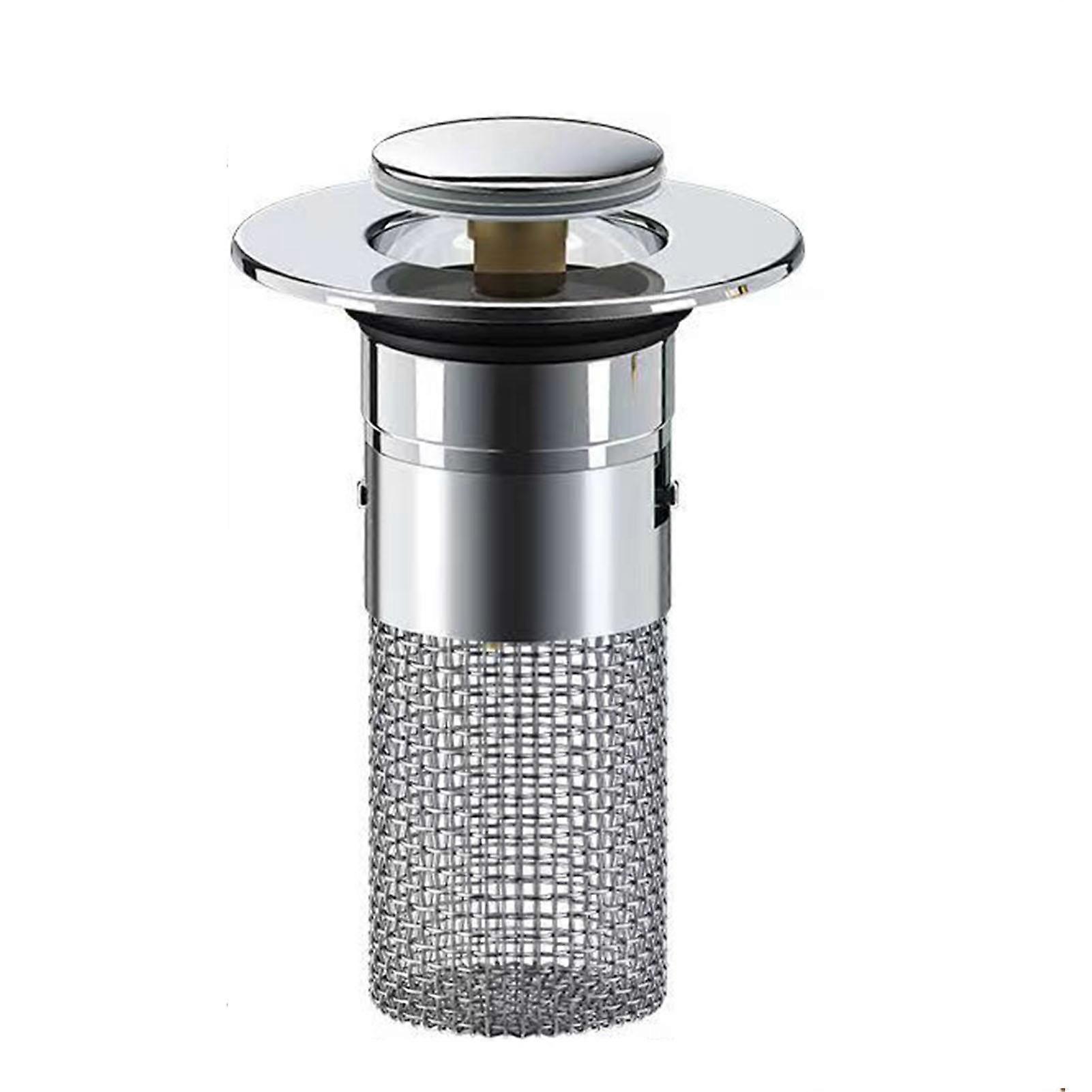 Spring-design Basin Strainer Anti-blocking Multifunctional Sink Drainer for Home
