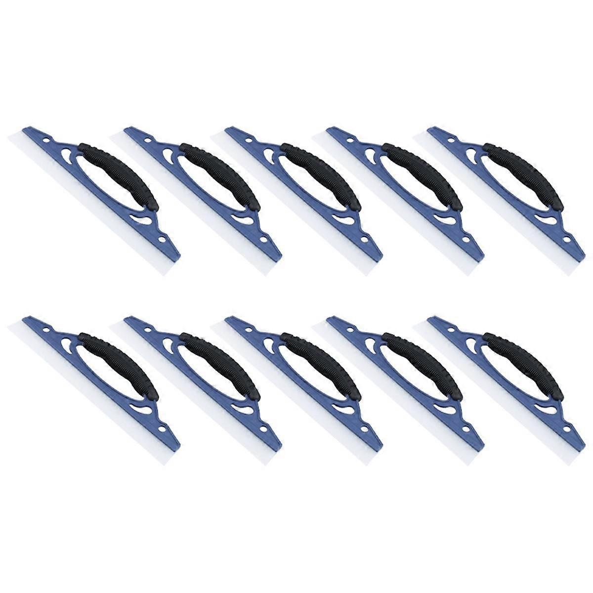 10pcs Soft Silicone Handy Squeegee Rubber Sheet Drying Blade Clean Scraping Film Scraper Car Access