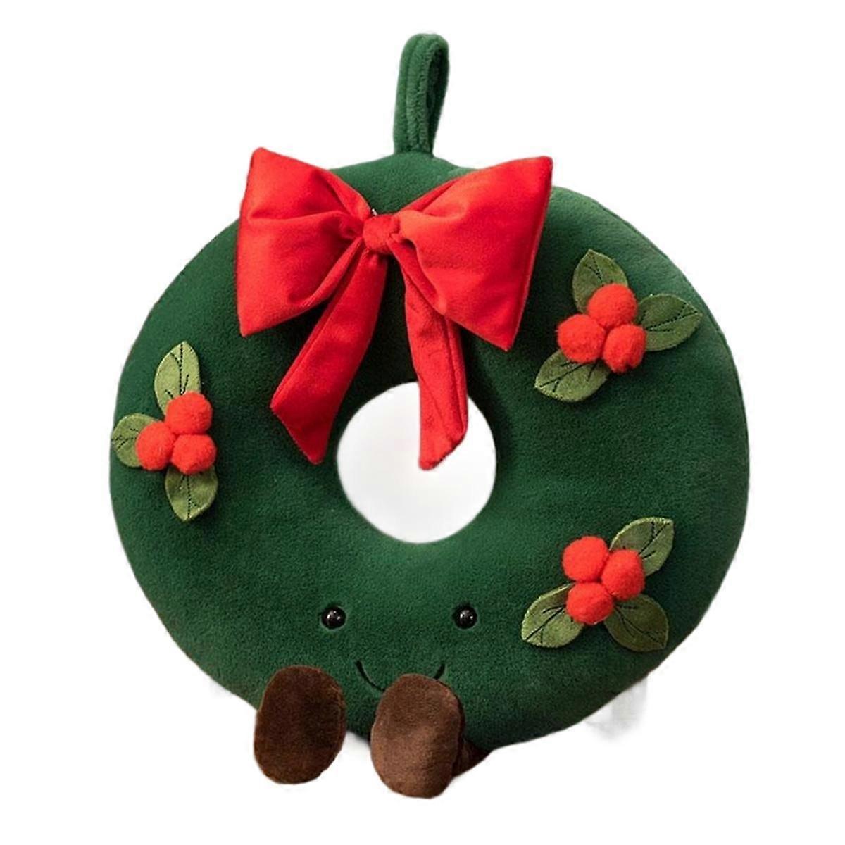 Christmas New Plush Pillow Stuffed Chocolate Cookie House Shape Decor Cushion Cute Funny XMas Tree